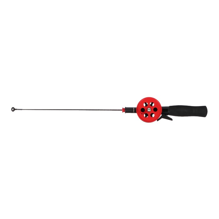 Удочка зимняя, ручка неопрен, катушка d=5.5 см, длина 42 см, цвет красный, HBF-34(1)
