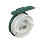 Катушка инерционная, металл пластик, диаметр 5 см, цвет белый-зелёный, 601 - Фото 3