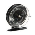 Катушка инерционная, металл пластик, диаметр 6.5 см, цвет черный-прозрачный, 701 - Фото 5