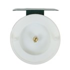 Катушка инерционная, металл пластик, диаметр 6.5 см, цвет белый-зелёный, 701 - фото 9089907