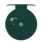 Катушка инерционная, металл пластик, диаметр 6.5 см, цвет белый-зелёный, 701 - Фото 5