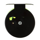 Катушка инерционная, металл пластик, диаметр 6.5 см, цвет черный-зеленый, 701 - фото 9089915