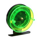 Катушка инерционная, металл пластик, диаметр 6.5 см, цвет черный-зеленый, 701 - Фото 6