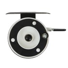 Катушка инерционная, металл пластик, диаметр 5.7 см, цвет черный белый, 601A - Фото 4