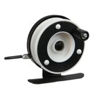 Катушка инерционная, металл пластик, диаметр 5.7 см, цвет черный белый, 601A - Фото 6