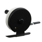 Катушка инерционная, металл пластик, диаметр 5.7 см, цвет черный белый, 601A - Фото 7