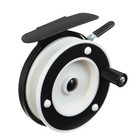 Катушка инерционная, металл пластик, диаметр 6.3 см, цвет черный белый, 701A - Фото 3