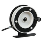 Катушка инерционная, металл пластик, диаметр 6.3 см, цвет черный белый, 701A - Фото 6