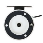 Катушка инерционная, металл пластик, диаметр 7 см, цвет черный белый, 801A - Фото 4