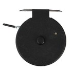 Катушка инерционная, металл пластик, диаметр 7 см, цвет черный белый, 801A - Фото 7