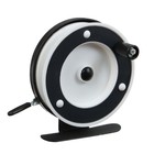 Катушка инерционная, металл пластик, диаметр 7 см, цвет черный белый, 801A - Фото 5