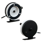 Катушка инерционная, металл пластик, диаметр 7 см, цвет черный белый, 801A - Фото 2