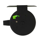 Катушка инерционная, металл пластик, диаметр 5 см, направляющая лески, черно-салатовый, 601D - фото 9089970