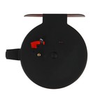 Катушка инерционная, металл пластик, диаметр 6.5 см, направляющая, черно-оранжевый, 701D - фото 9089977