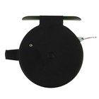 Катушка инерционная, металл пластик, диаметр 6.5 см, направляющая, черно-салатовый, 801D - Фото 5