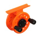 Катушка инерционная, пластик, диаметр 5 см, цвет оранжевый, 108 - Фото 3