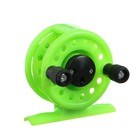 Катушка инерционная, пластик, диаметр 5 см, цвет салатовый, 108 - Фото 6