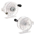 Катушка инерционная, пластик, диаметр 6 см, направляющая лески, цвет прозрачный, 109 - Фото 2