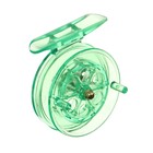 Катушка инерционная, пластик, диаметр 6.5 см, цвет салатовый, 807S - Фото 3