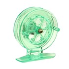 Катушка инерционная, пластик, диаметр 6.5 см, цвет салатовый, 807S - Фото 6