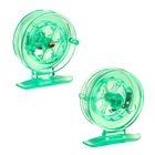 Катушка инерционная, пластик, диаметр 6.5 см, цвет салатовый, 807S - Фото 2