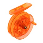 Катушка инерционная, пластик, диаметр 6.5 см, цвет оранжевый, 807S - Фото 3
