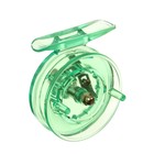 Катушка инерционная, пластик, диаметр 5.5 см, цвет зеленый, 806S - фото 9102170