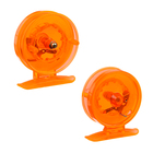 Катушка инерционная, пластик, диаметр 5.5 см, цвет оранжевый, 806S - Фото 2