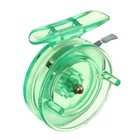Катушка инерционная, пластик, диаметр 6.5 см, цвет салатовый, 808S - Фото 3
