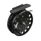 Катушка инерционная, металл, диаметр 6.5 см, цвет чёрный, 808 - Фото 3