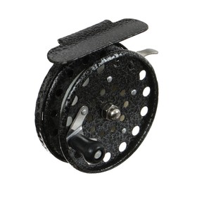 Катушка инерционная, металл, диаметр 6.5 см, цвет чёрный, 808