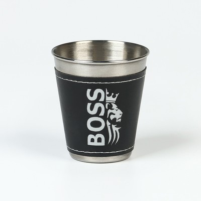 Стопки в чехле BOSS, нержавеющая сталь, набор 3 шт. × 70 мл