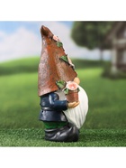 Садовая фигура - фонарь из полистоуна «Гном садовод», 16×13×27 см, Greengo  (артикул 10122712)  большой выбор товаров оптом и в розницу по низким ценам с доставкой