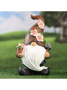 Садовая фигура - фонарь из полистоуна «Гном садовод», 16×13×27 см, Greengo  (артикул 10122712)  большой выбор товаров оптом и в розницу по низким ценам с доставкой