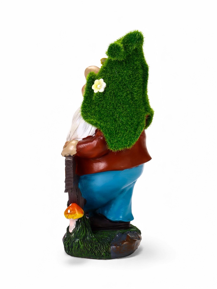 Садовая фигура - фонарь «Гном Welcome» 9×15×25 см, Greengo - Фото 1