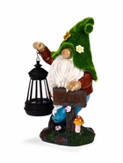 Садовая фигура - фонарь «Гном Welcome» 9×15×25 см, Greengo - Фото 10