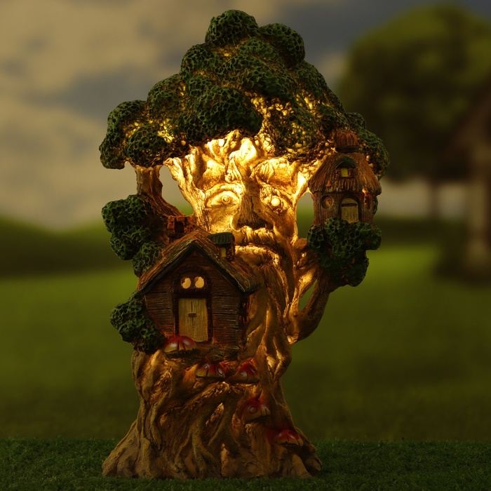 Садовый фонарь "Дом на дереве" 15х10х29см - фото 1891915365