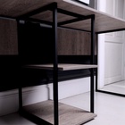 Стол письменный для двоих с полками "ENERGY loft", 74,2 х 181 х 54 см, чёрный, боб пайн - фото 24305853