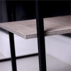 Стол письменный для двоих с полками "ENERGY loft", 74,2 х 181 х 54 см, чёрный, боб пайн - фото 24305856