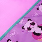 Фартук для труда + нарукавники, 490 х 390/250 х 120 мм, (рост 116-152), НФ-2 "Пандочки", сиреневый/бирюзовый - фото 23769181