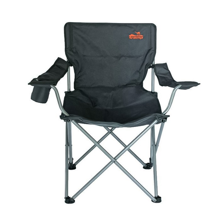 Кресло с регулируемым наклоном спинки, 60 х 55 х 51/107 см, цвет чёрный/серый - фото 1919924216