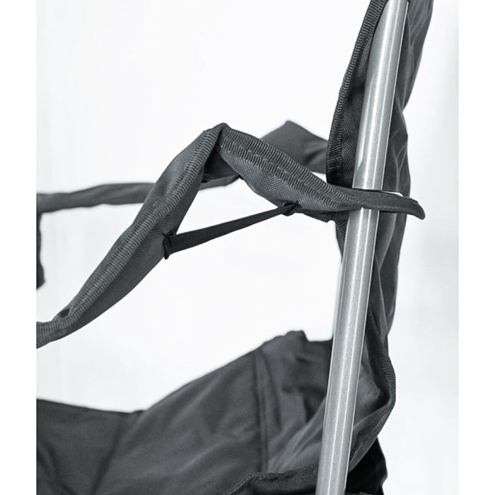 Кресло с регулируемым наклоном спинки, 60 х 55 х 51/107 см, цвет чёрный/серый - фото 1919924217