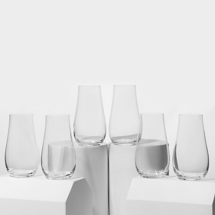 Набор стеклянных стаканов для воды LIMOSA, 450 мл, 6 шт - Фото 1