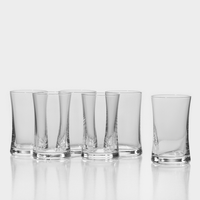 Набор стеклянных стаканов для сока BUTEO, 150 мл, 6 шт - Фото 1
