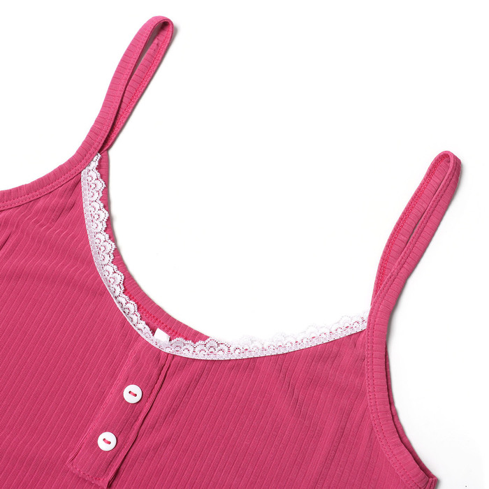Пижама женская (топ/шорты), цвет розовый, размер 48