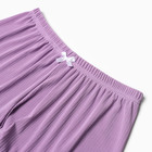 Пижама женская (топ/шорты), цвет сирень, размер 44 - Фото 7