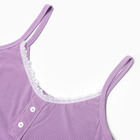 Пижама женская (топ/шорты), цвет сирень, размер 48 - фото 23776491