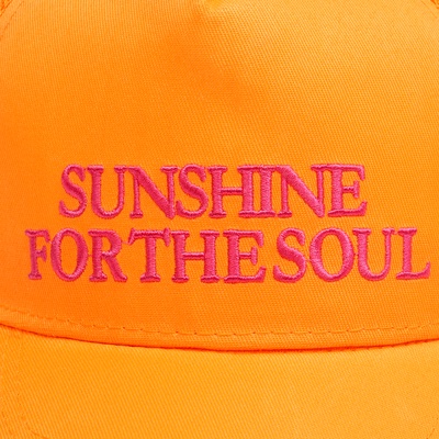 Кепка детская для девочки с сеткой Sunshine, оранжевая, р-р 52-54, 5-7 лет