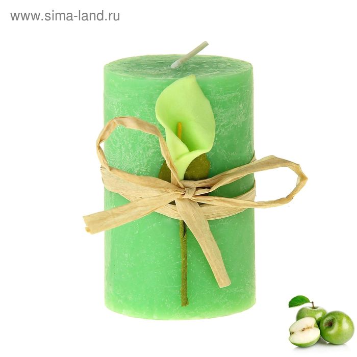Свеча восковая "Иней", аромат яблоко - Фото 1