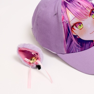 Кепка детская «Мяу аниме», с ушками, р-р 52-54, 5-7 лет